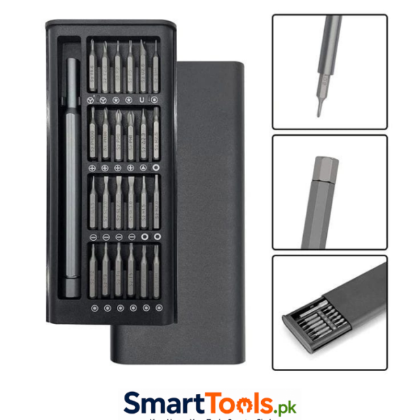 24-in-1 precision magnetic screwdriver set designed for repairing electronic devices like phones, laptops, and watches