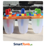 Omega brand ice lolly maker comes in a set of 6 to 8 reusable plastic molds