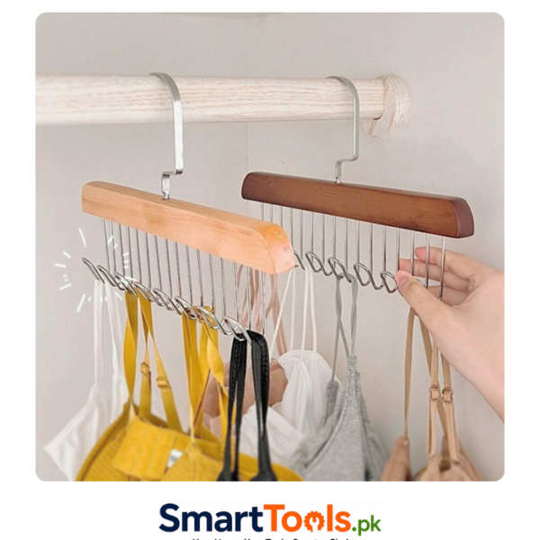 Wooden clothes hanger