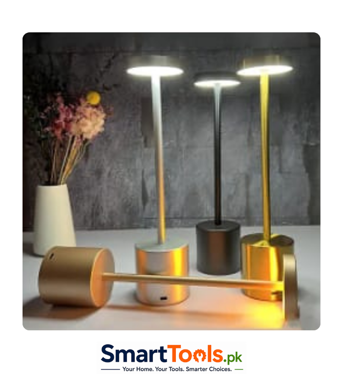touch metal lamp features a modern design with a sleek cylindrical base and a thin stem supporting a circular light head touch metal lamp features a modern design with a sleek cylindrical base and a thin stem supporting a circular light head