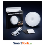 wireless LED motion sensor night light featuring magnetic mounting for easy installation